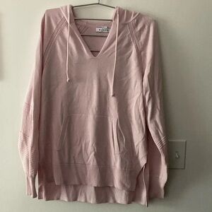 Athleta Pink V-Neck Sweater